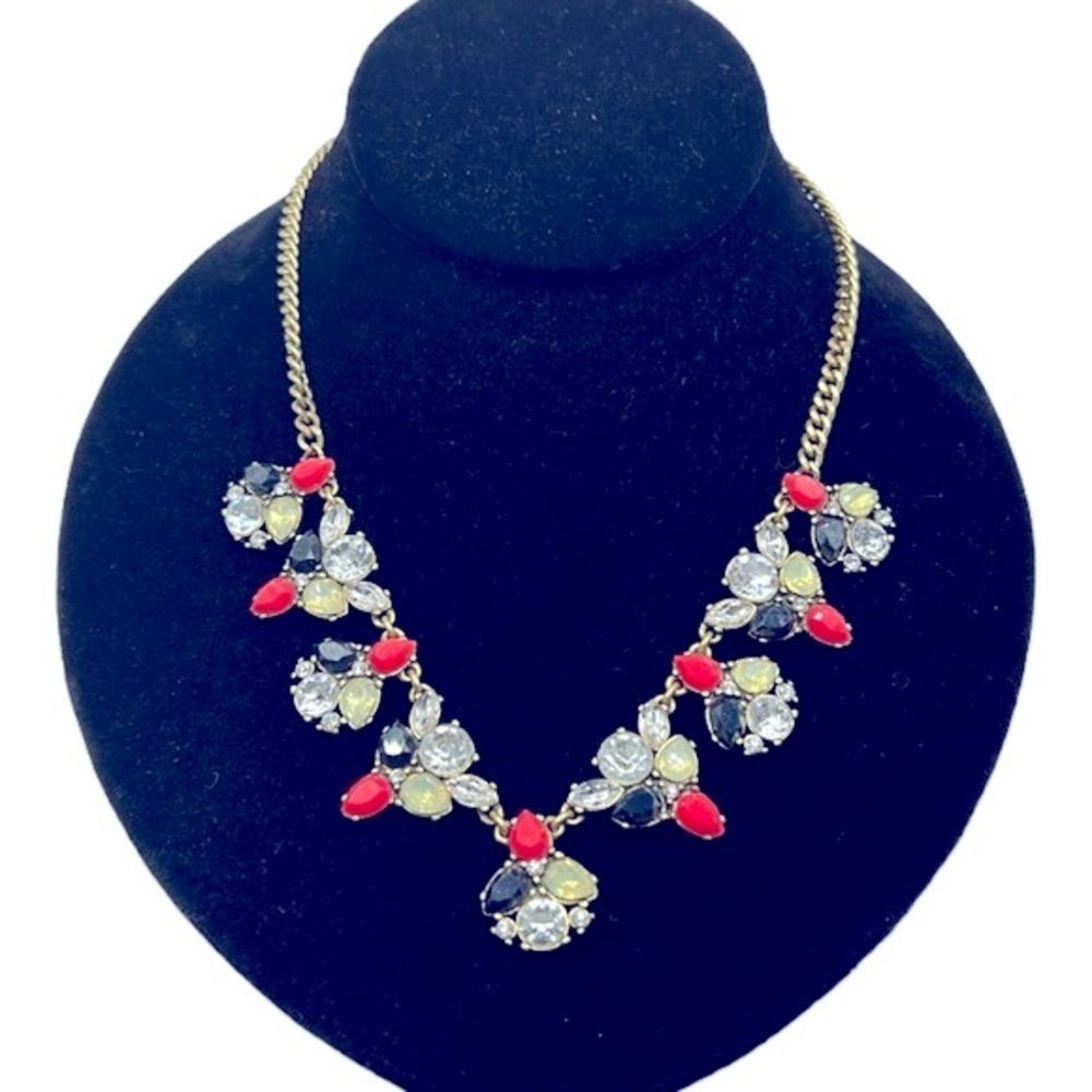 J. Crew Rhinestone Statement Necklace - Picture 2 of 5